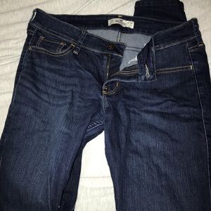Blue Hollister skinny jeans